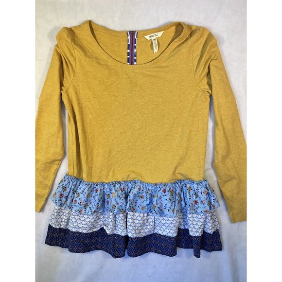 Matilda Jane Weekend Vibes Ruffled Top Womens Medium - Picture 3 of 7